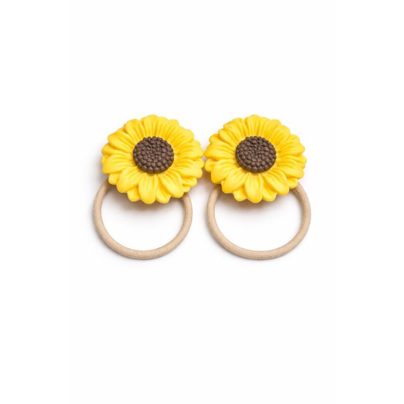 GOODA - ACCESSOIRES CHEVEUX PINCES MOTIFS FLEUR JAUNE 3583-6