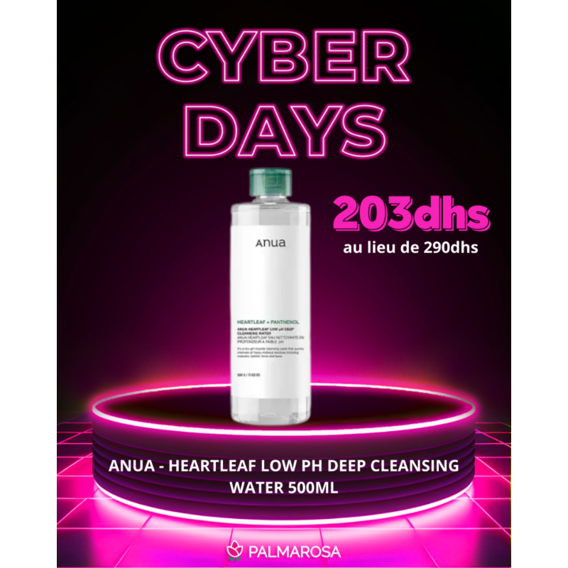 ANUA - HEARTLEAF LOW PH DEEP CLEANSING WATER 500ML