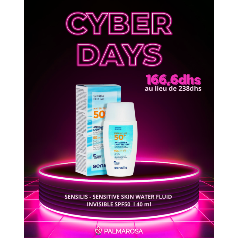 SENSILIS - SENSITIVE SKIN WATER FLUID INVISIBLE SPF50  l 40 ml