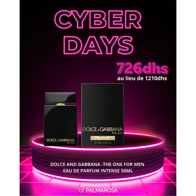 DOLCE AND GABBANA -THE ONE FOR MEN EAU DE PARFUM INTENSE 50ML