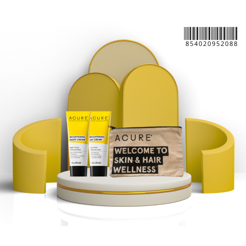 ACURE - PACK BRIGHTENING DAY CREAM 50 ML AND BRIGHTENING NIGHT  CREAM 50 ML