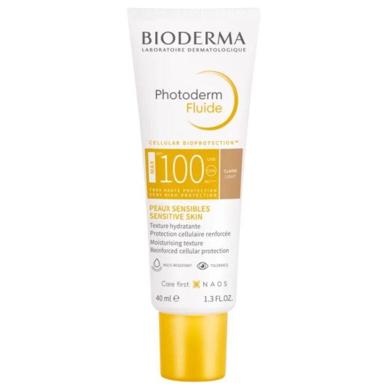 BIODERMA - PHOTODERM FLUIDE MAX SPF 100 CLAIRE LIGHT 40ML