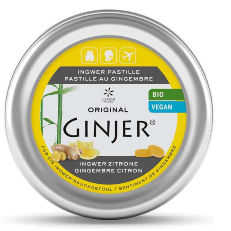 LEMON PHARMA - GINJER CITRON PASTILLES