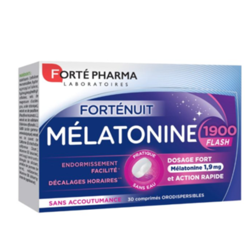 FORTÉ PHARMA - FORTE NUIT MELATONINE 1900 FLASH 30 COMPRIMES