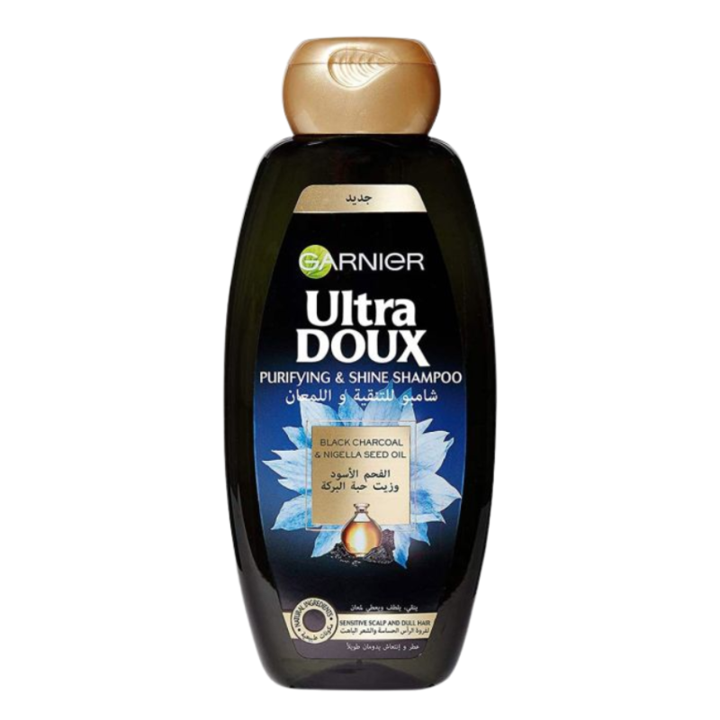 GARNIER - ULTRA DOUX SHAMPOOING CHARBON NOIR 400ML
